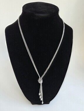 Silpada Sterling Silver "Forget Me Knot" Necklace